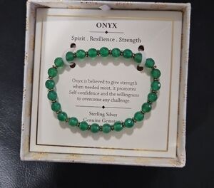 Green Onyx Gemstone Bracelet